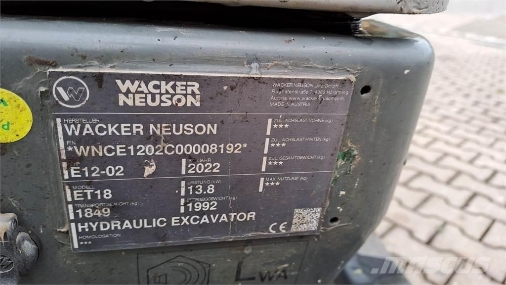 Wacker Neuson ET18 Bagri goseničarji