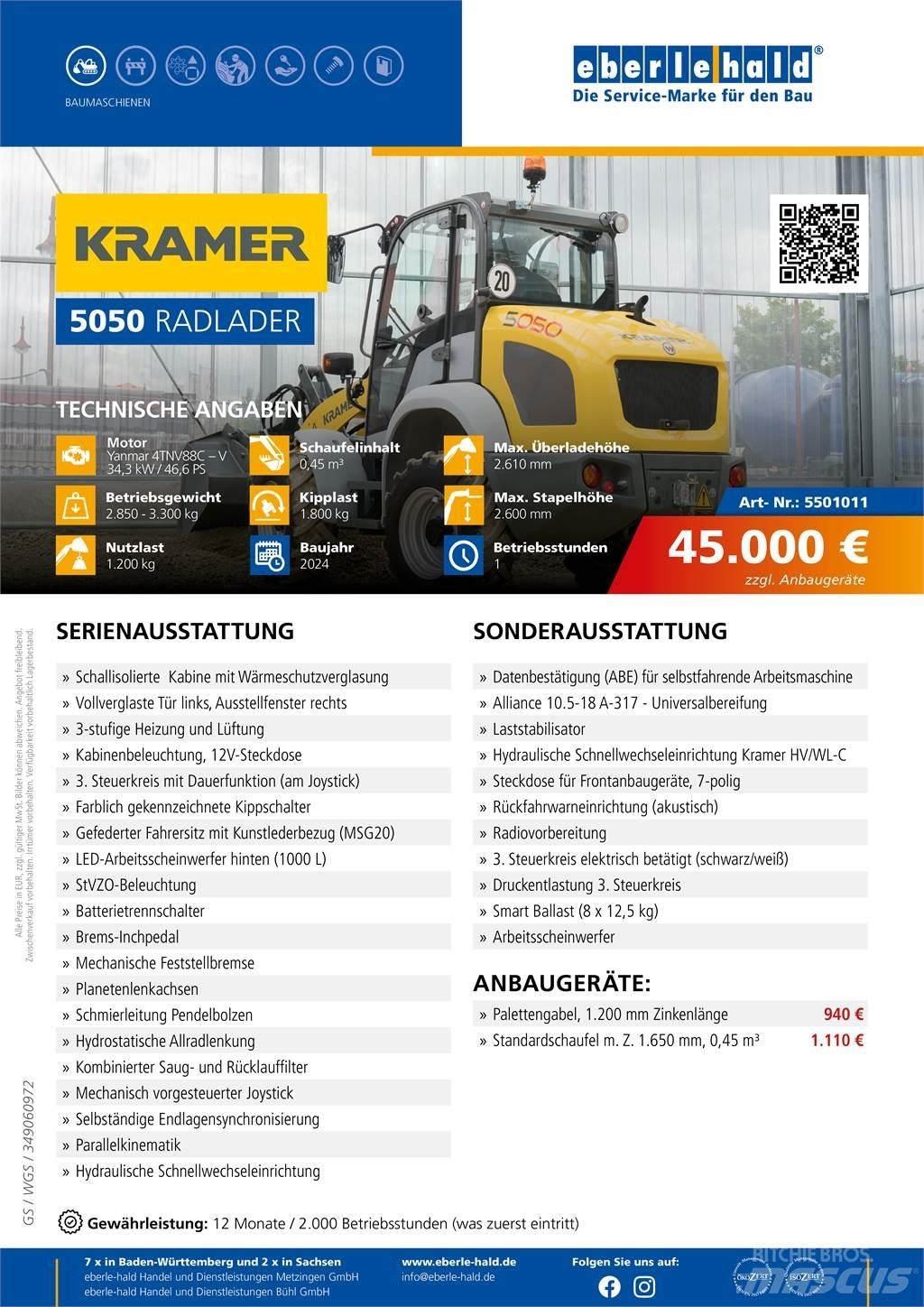 Kramer 5050 Kolesni nakladalci