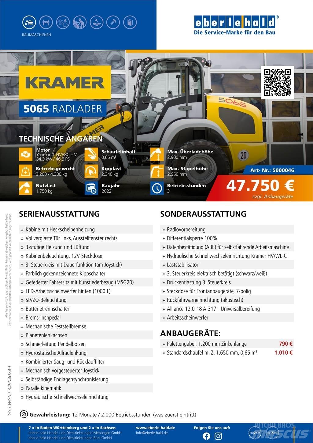 Kramer 5065 Kolesni nakladalci