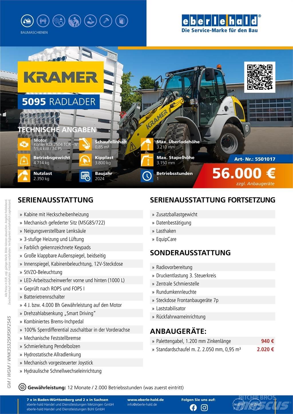 Kramer 5095 Kolesni nakladalci