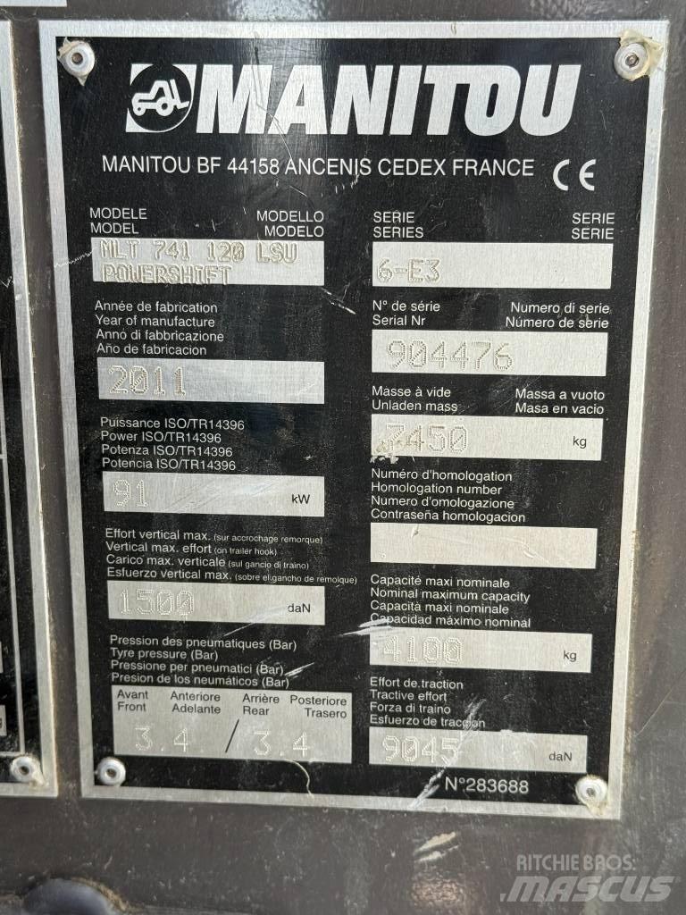 Manitou MLT 741-120 Teleskopski viličarji