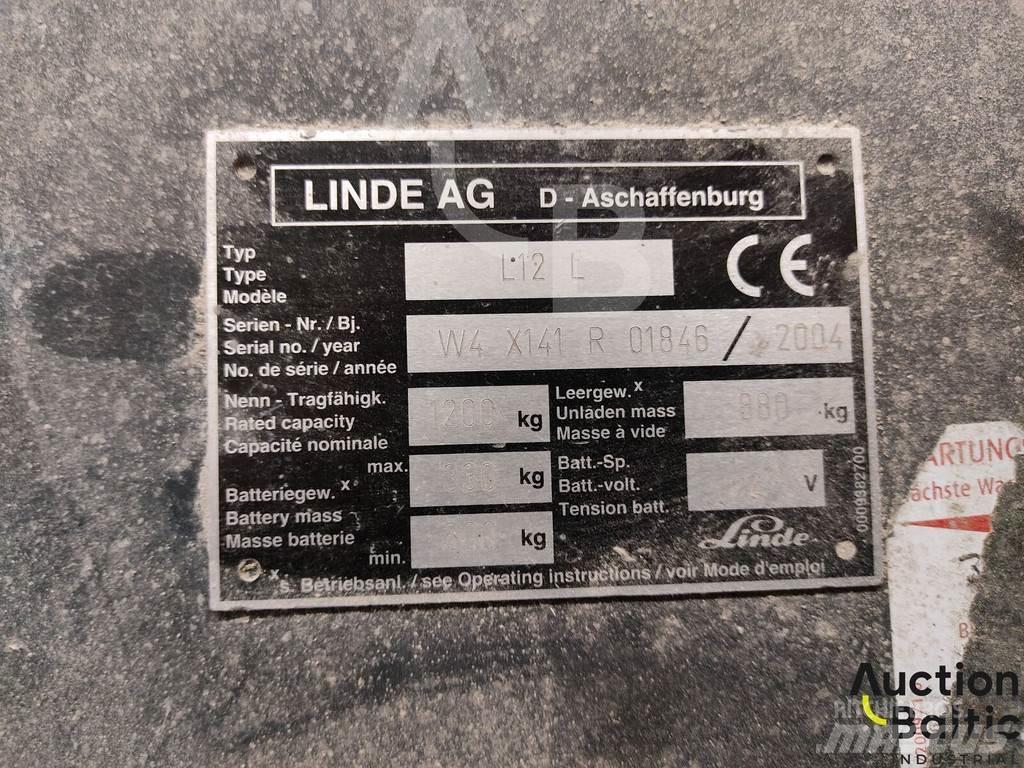 Linde L12 L Ročni električni viličar