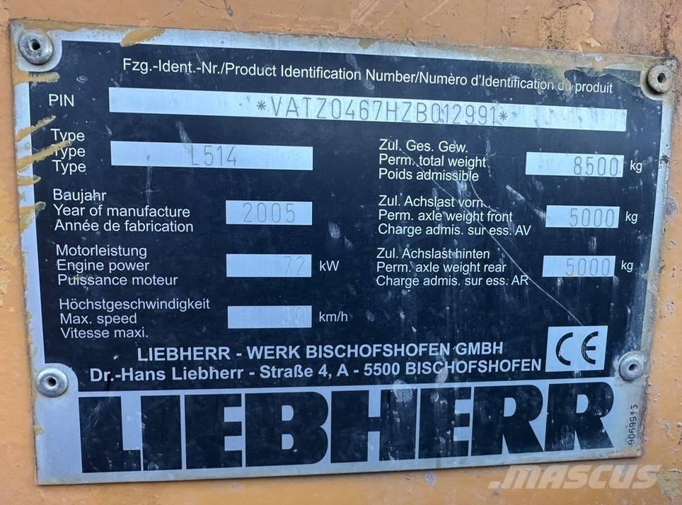 Liebherr L 514 Kolesni nakladalci