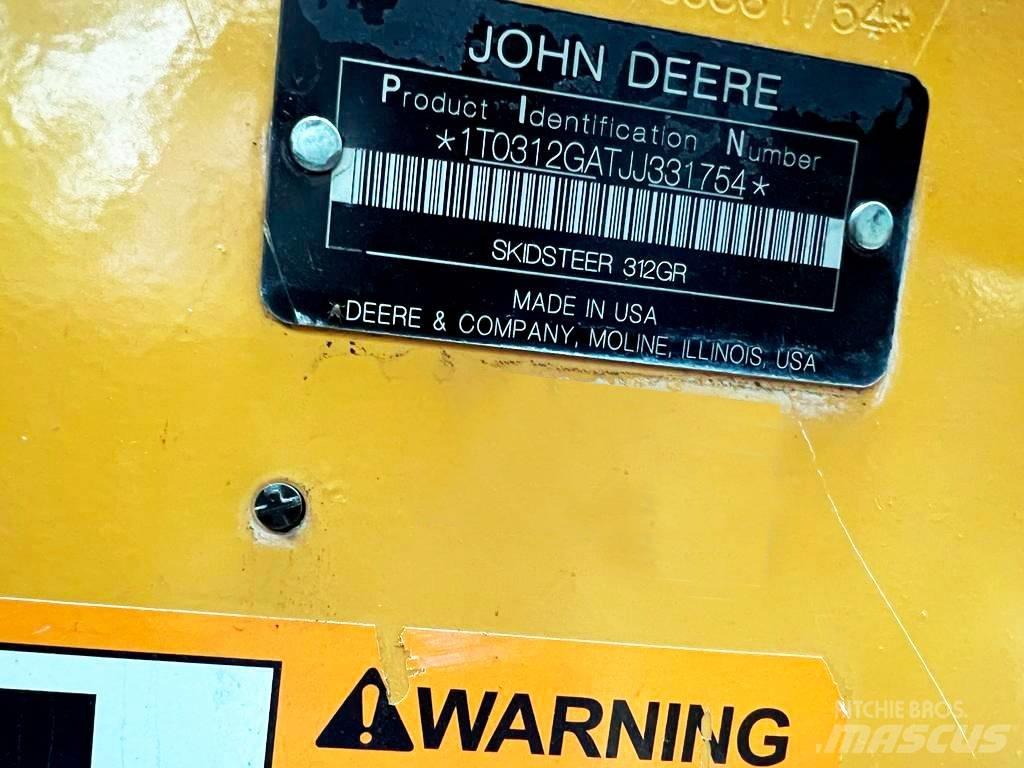 John Deere 312GR Skid steer mini nakladalci