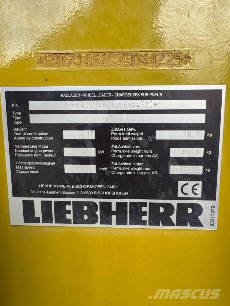 Liebherr L 580 Kolesni nakladalci