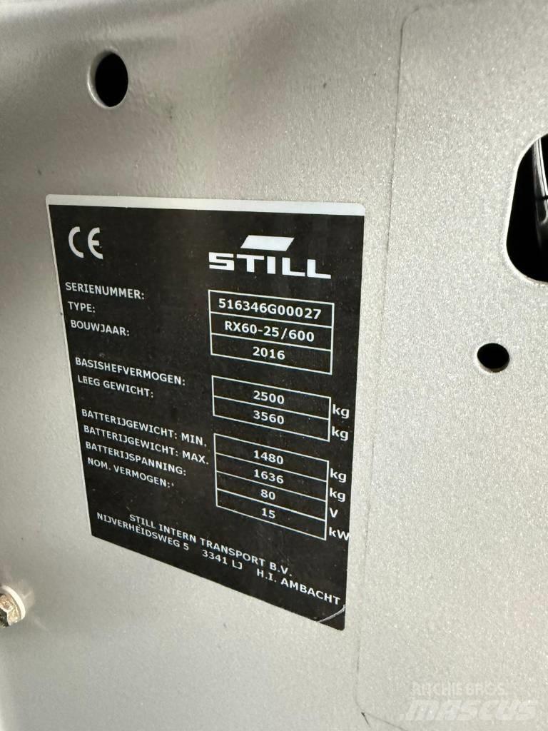 Still RX60-25 Električni viličarji