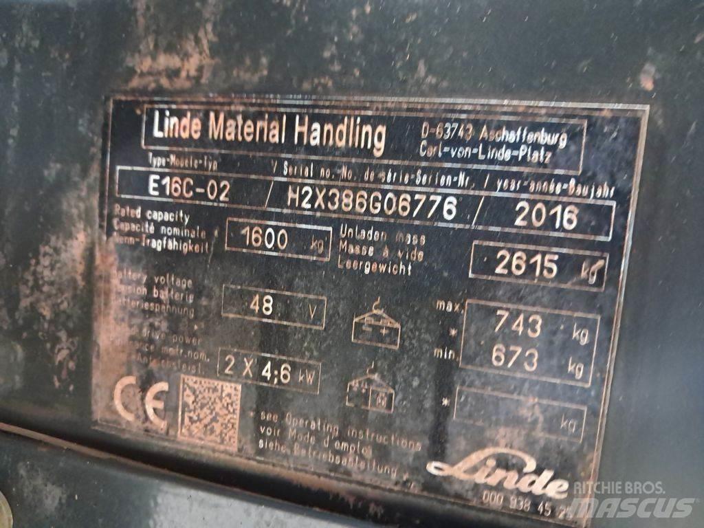 Linde E16C-02 Električni viličarji