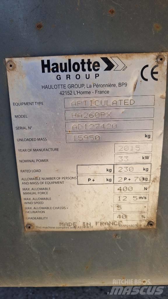 Haulotte HA 260 PX Zglobne dvižne ploščadi