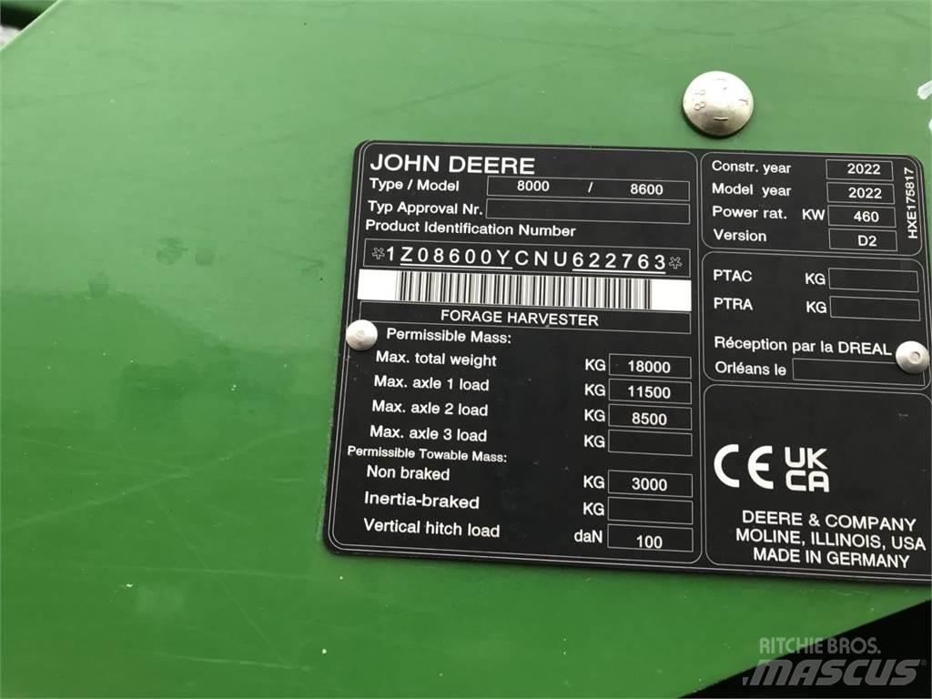 John Deere 8600 Stroji za krmo na lastni pogon