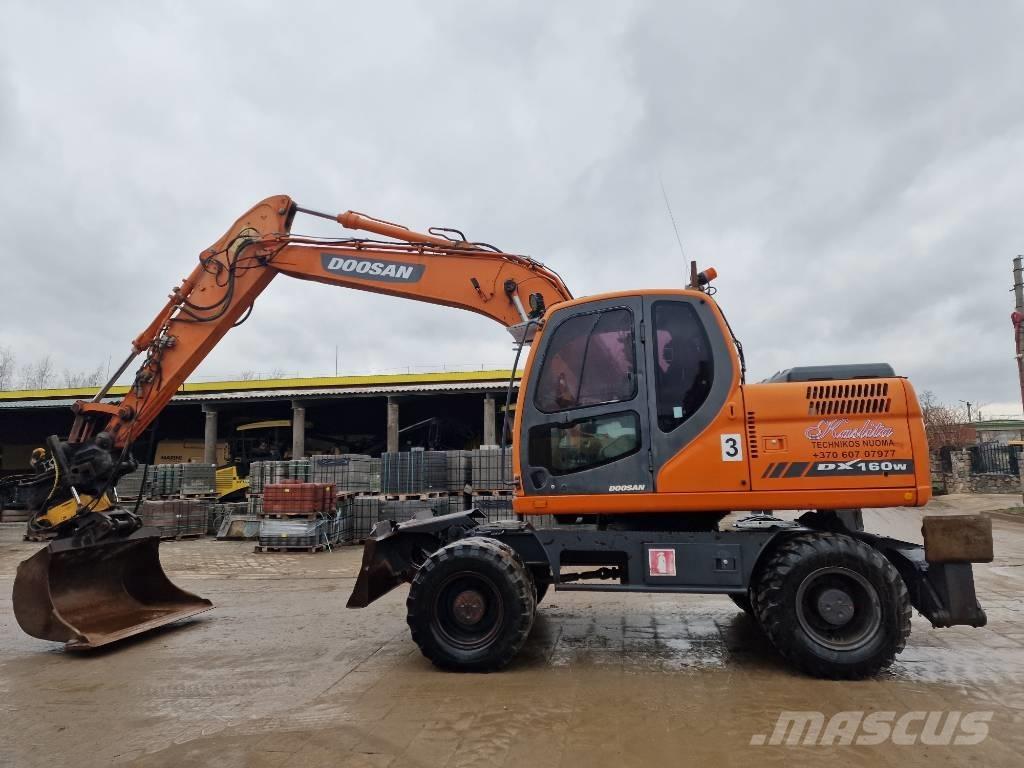 Doosan DX 160 W Bagri na kolesih