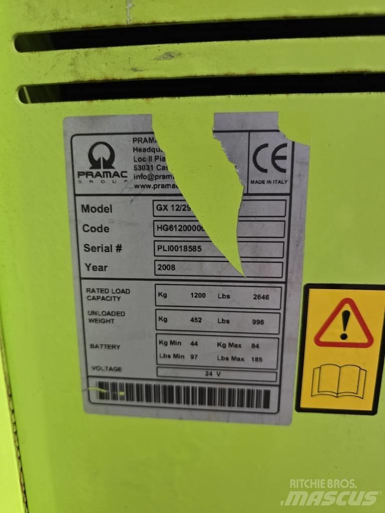 Pramax GX 12/29 Ročni električni viličar