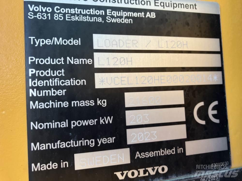 Volvo L120H Kolesni nakladalci