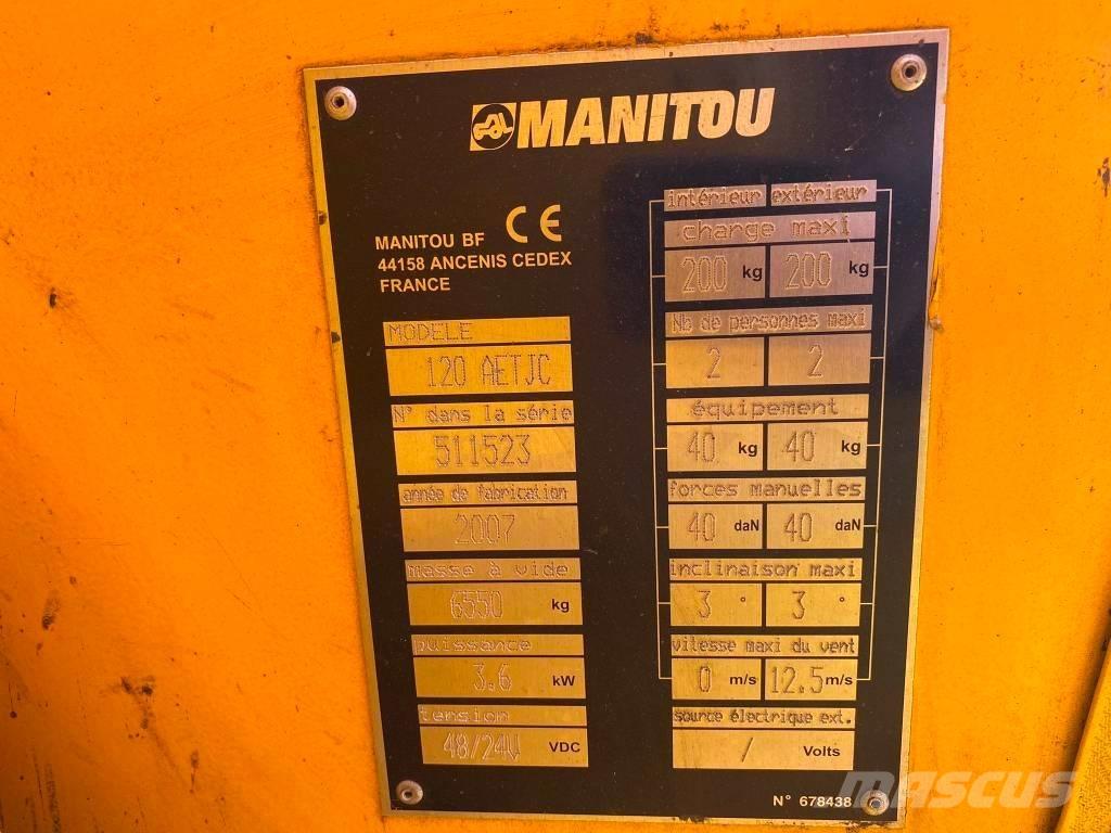 Manitou 120 AET JC Zglobne dvižne ploščadi