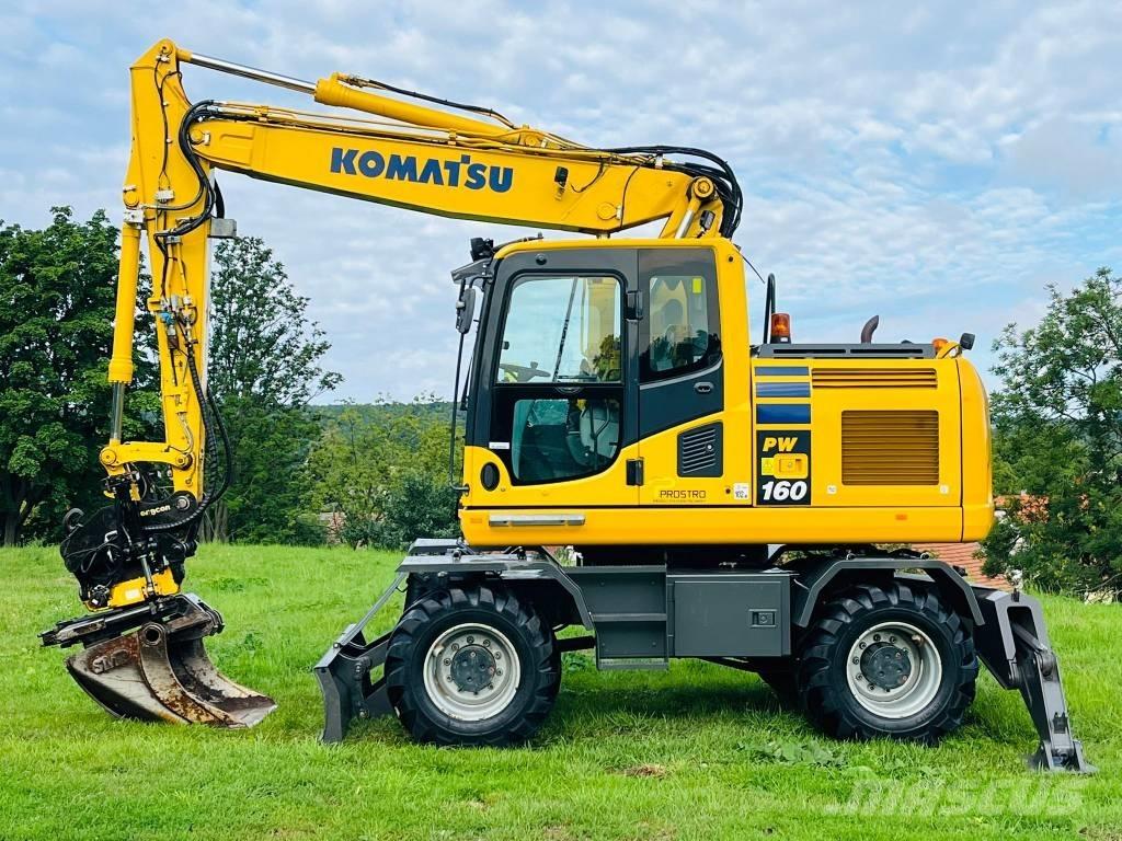 Komatsu PW 160 - 10 Bagri na kolesih