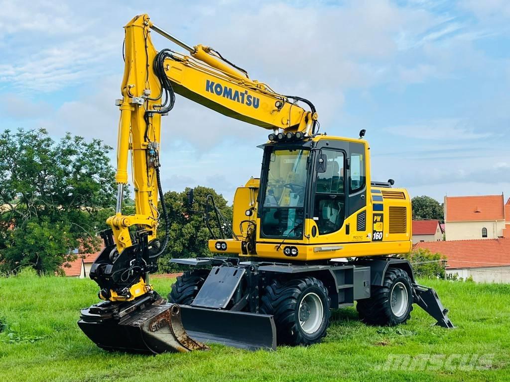 Komatsu PW 160 - 10 Bagri na kolesih