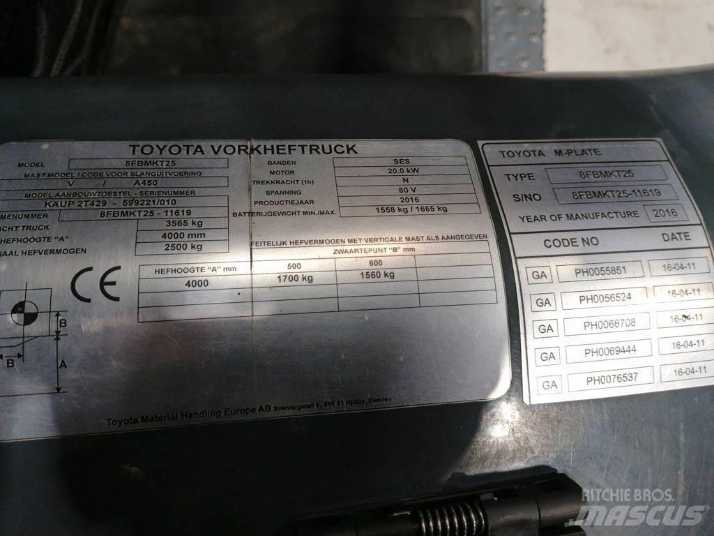 Toyota 8FBMKT25 Električni viličarji