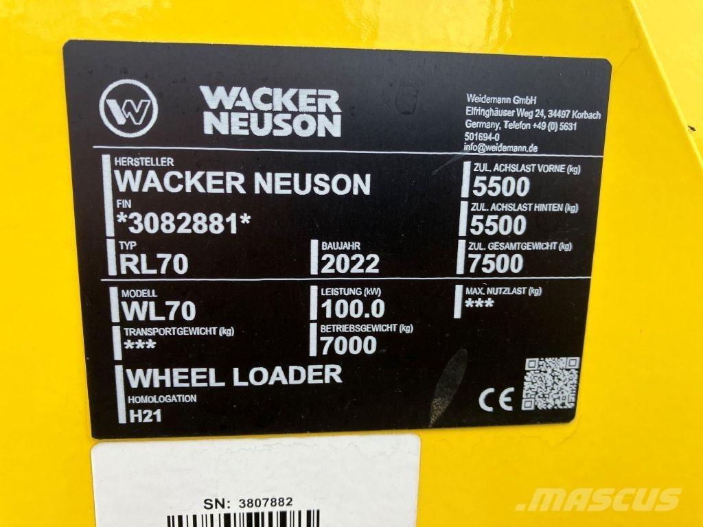 Wacker WL 70 Kolesni nakladalci