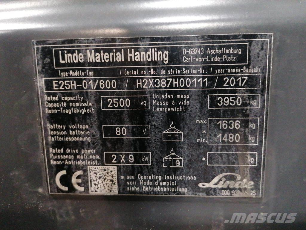 Linde E25H-01/600 Električni viličarji