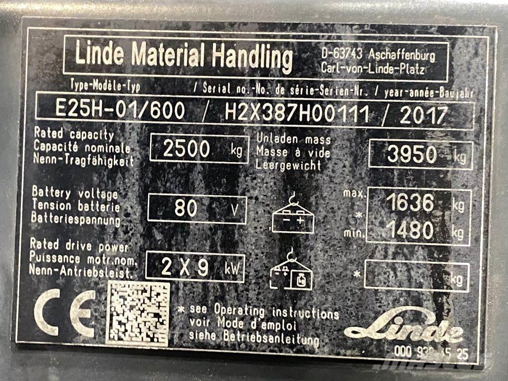 Linde E25H-01/600 Električni viličarji