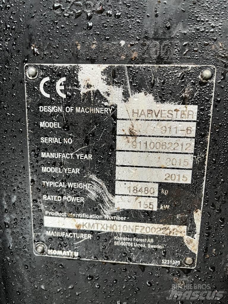 Komatsu 911.6 Harvesterji