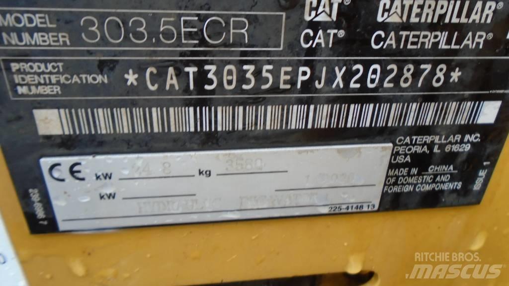 CAT 303.5 E CR Mini bagri <7t
