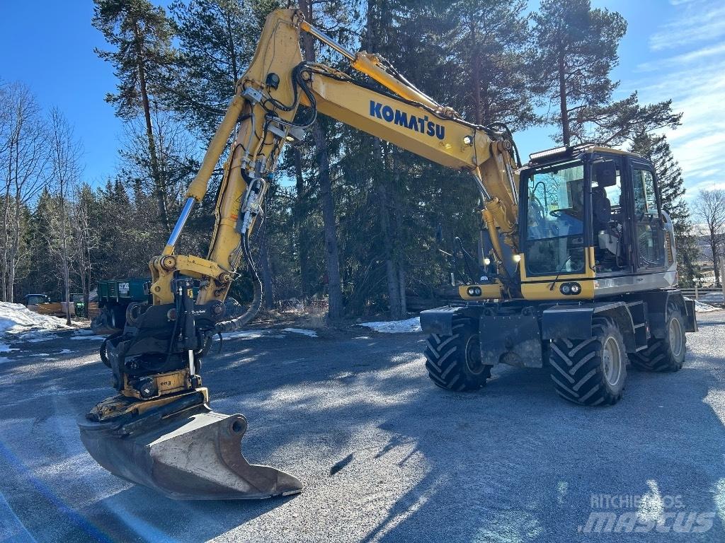Komatsu PW148 -10 Bagri na kolesih