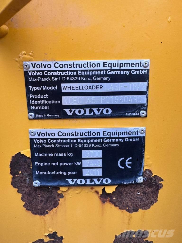 Volvo L45F-TP/S Kolesni nakladalci