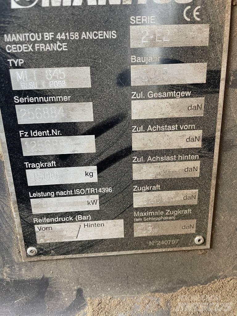 Manitou MLT 845 Kmetijski teleskopski nakladalci