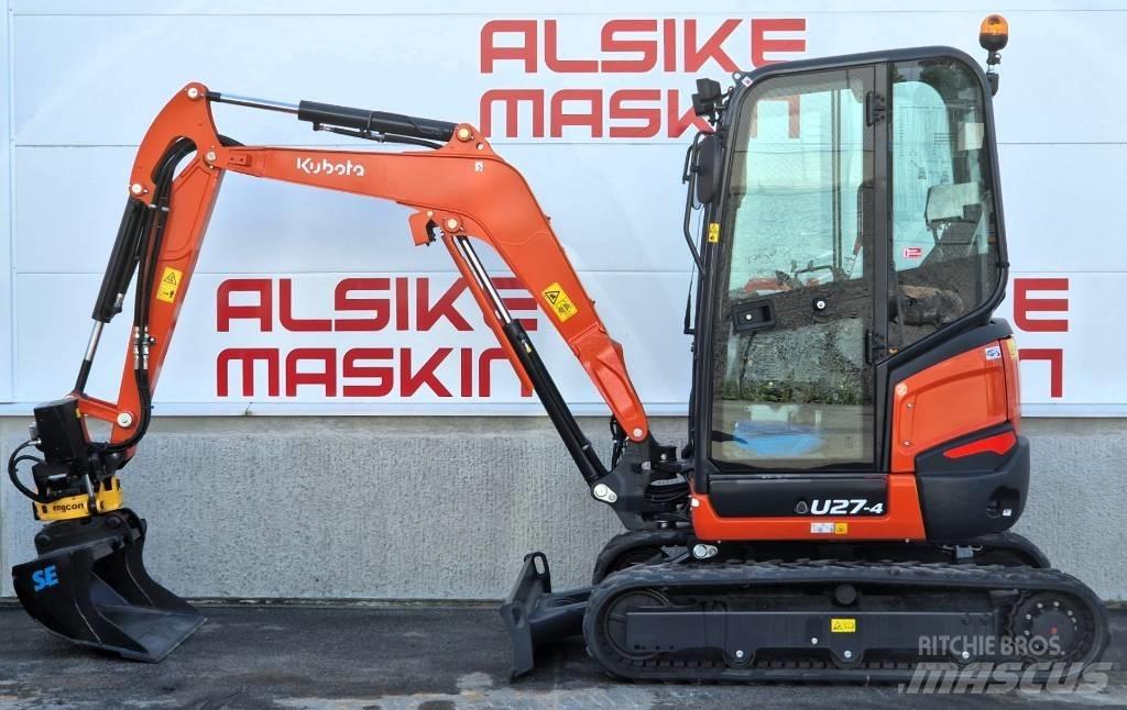 Kubota U 27-4 Mini bagri <7t