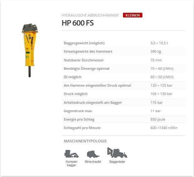 Indeco HP 600 FS Kladiva
