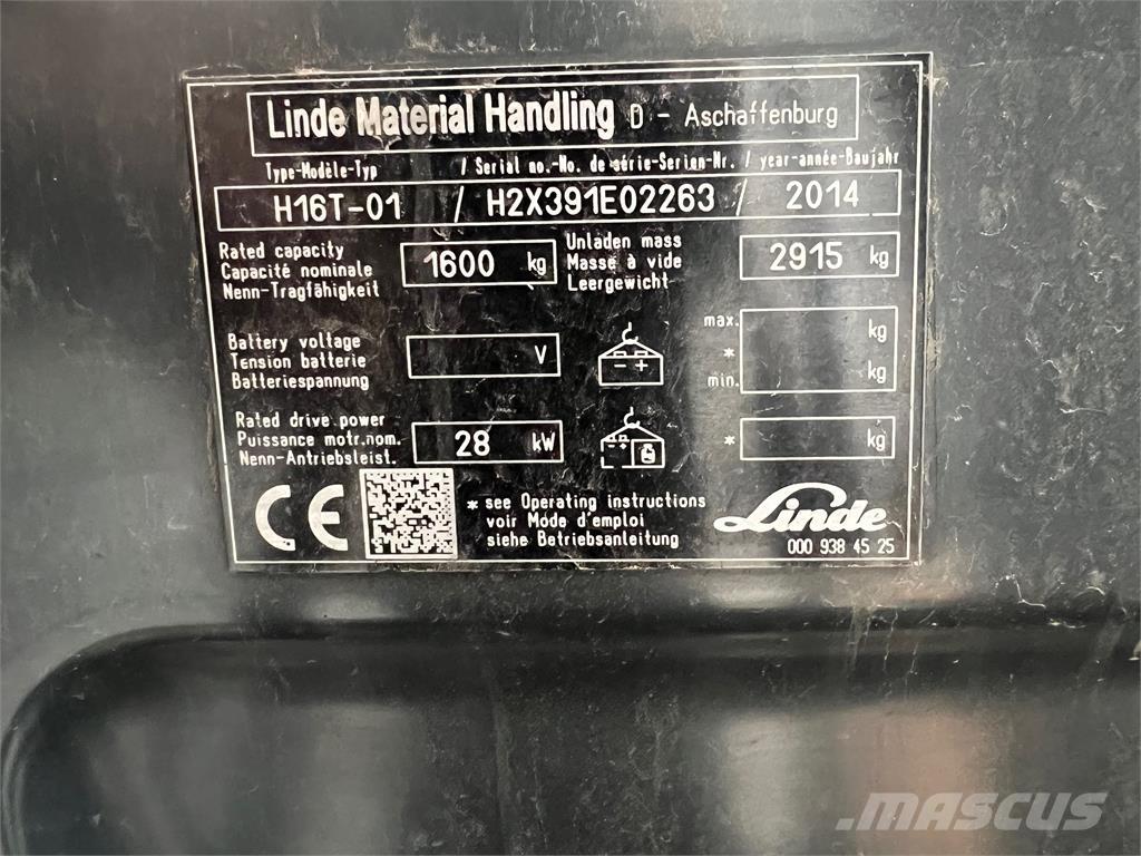 Linde H16T Plinski viličarji