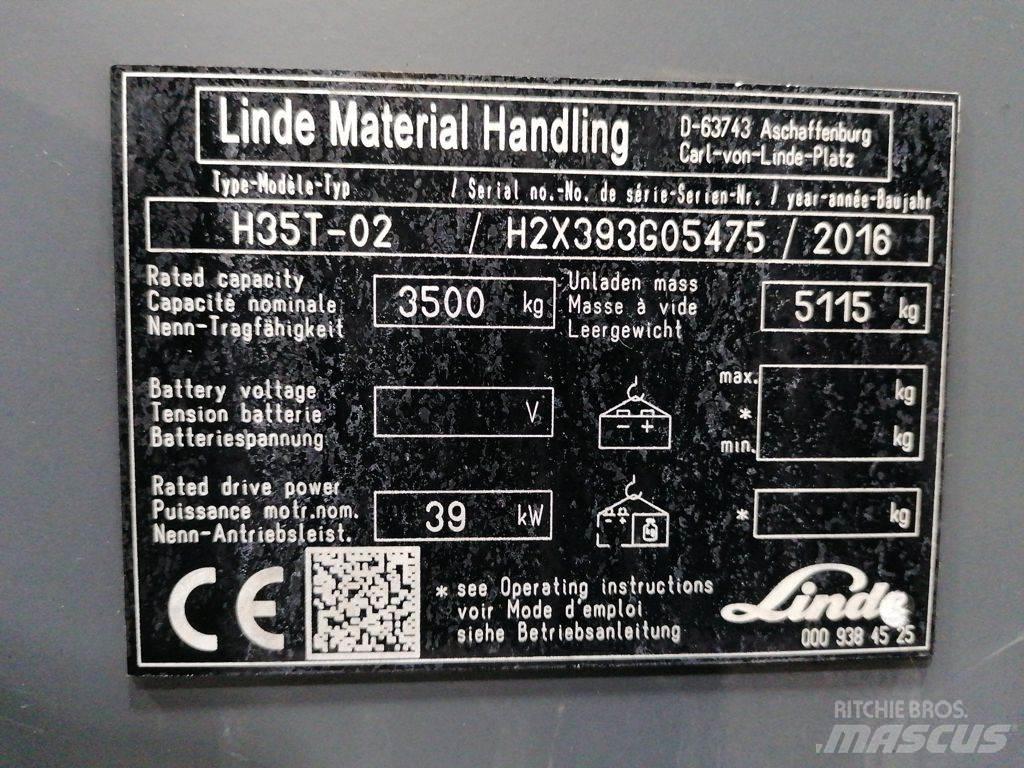 Linde H35T-02 Plinski viličarji