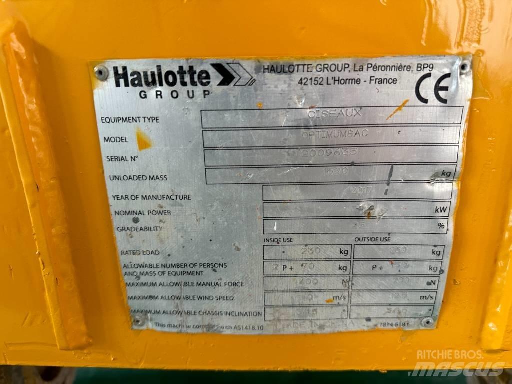 Haulotte OPTIMUM 8 Škarjaste dvižne ploščadi