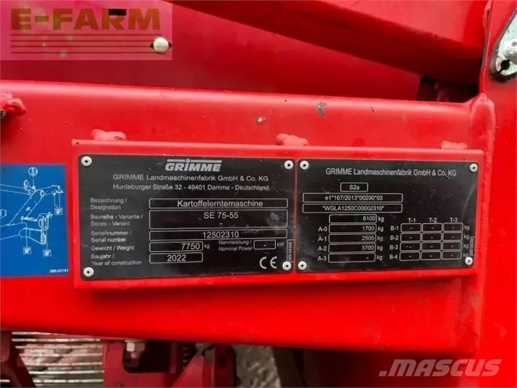 Grimme se 75-55 sb Oprema za pridelovanje krompirja - Drugo