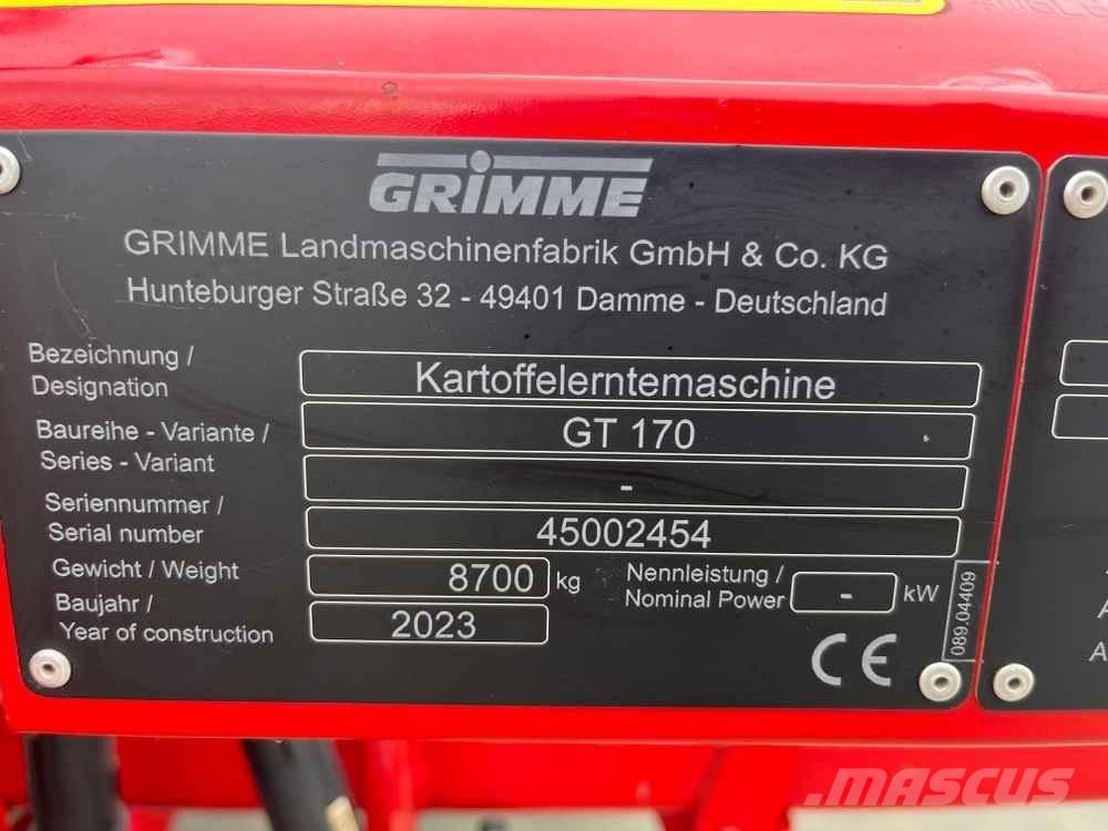 Grimme GT 170 Stroji za žetje krompirja