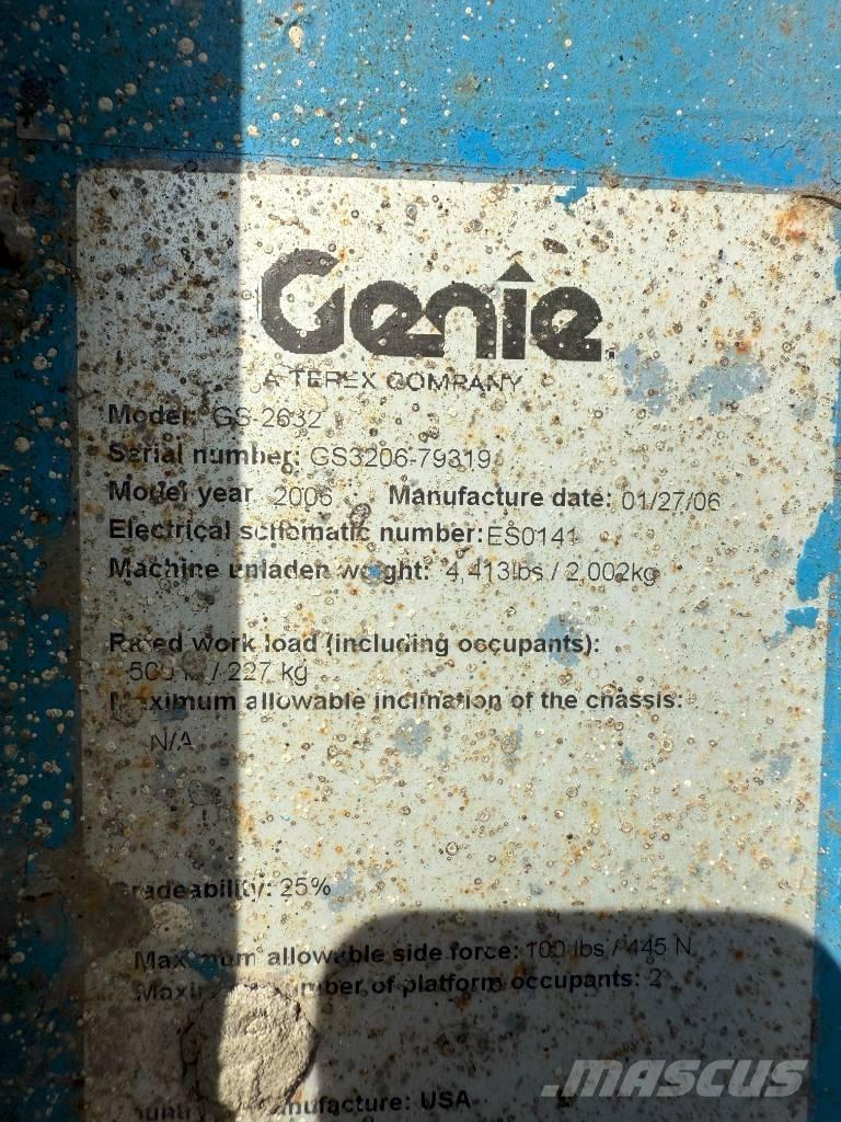 Genie GS 2632 Škarjaste dvižne ploščadi