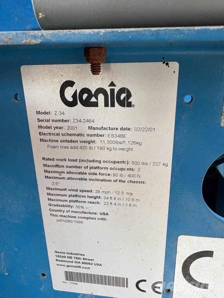 Genie Z34-22 Teleskopske dvižne ploščadi