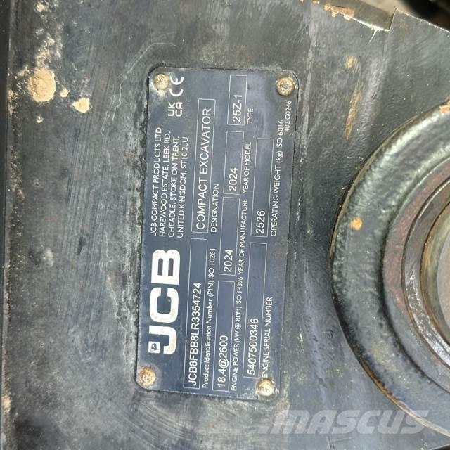 JCB 25Z-1 Mini bagri <7t