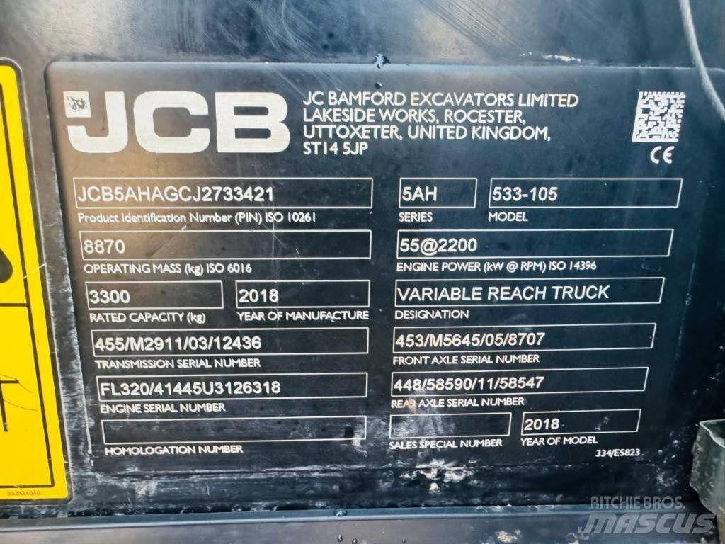 JCB 533-105 Teleskopski viličarji