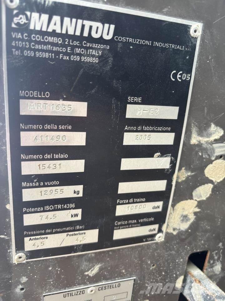 Manitou MRT1635 Teleskopski viličarji