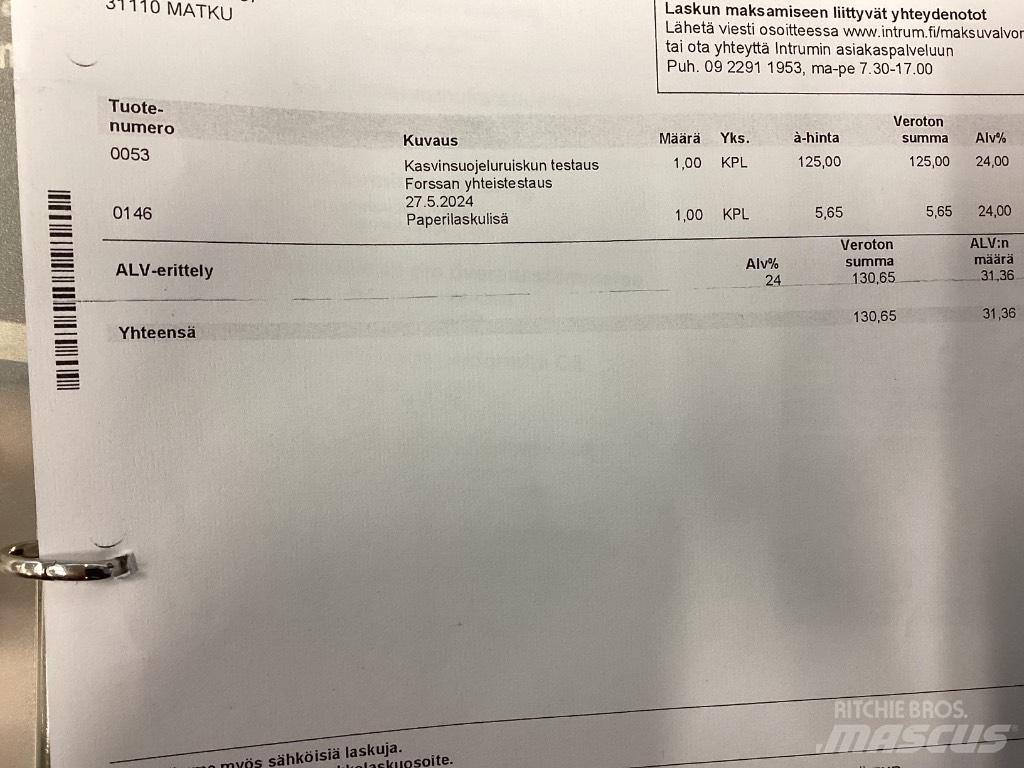 Amazone UG 2200 Vlečne škropilnice