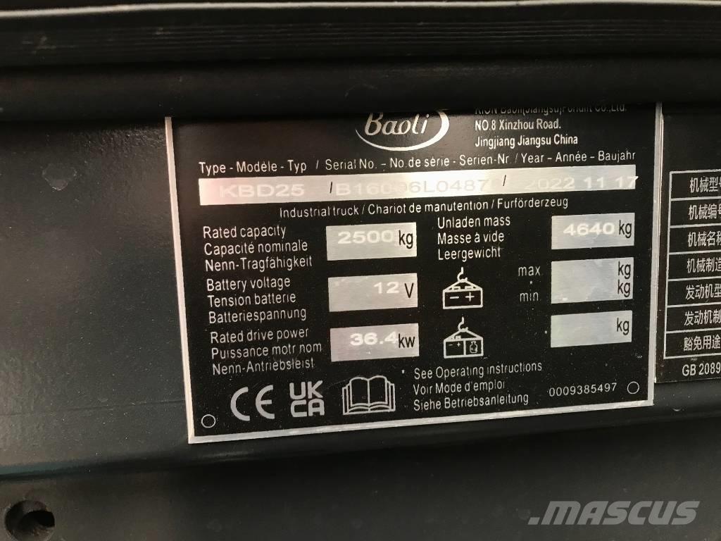 Baoli KBD 25 Dizelski viličarji