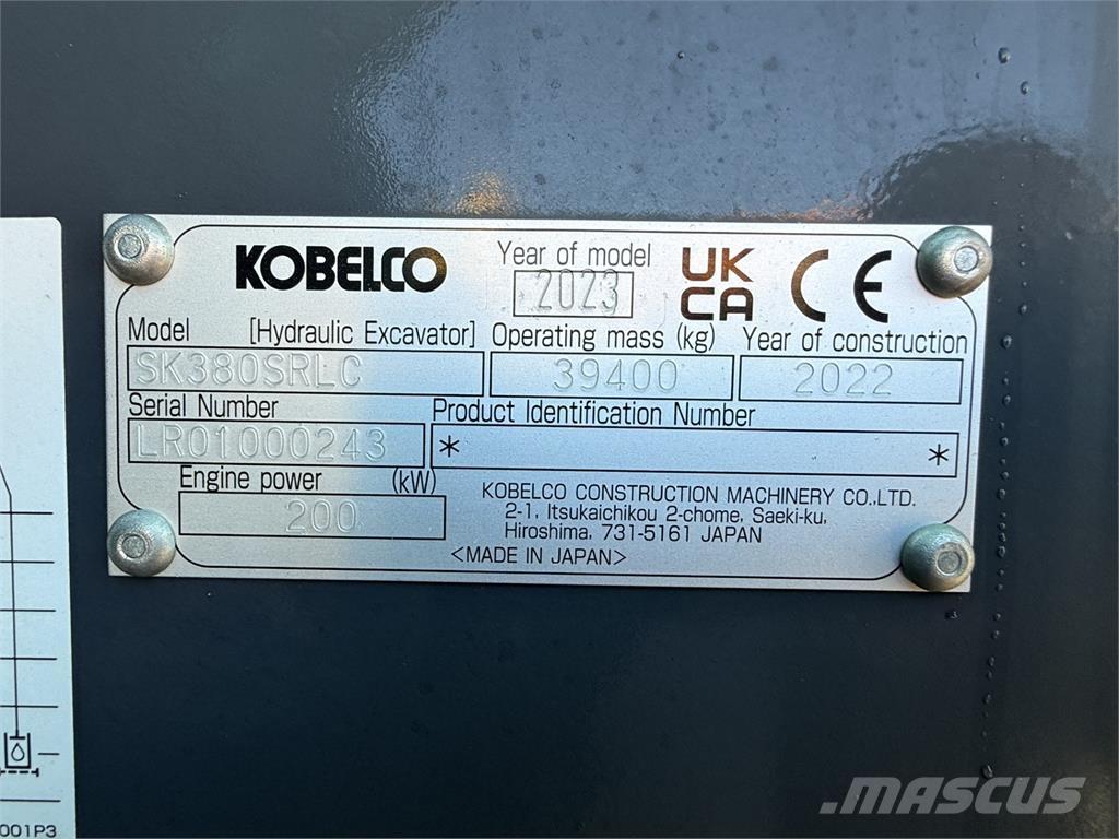 Kobelco SK380SRLC Bagri goseničarji