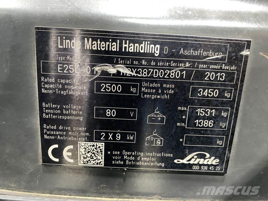 Linde E25L Električni viličarji