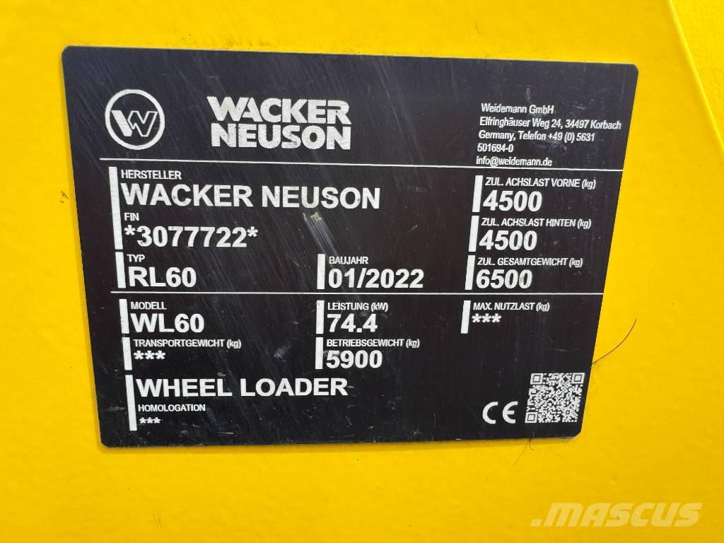 Wacker Neuson WL60 Kolesni nakladalci
