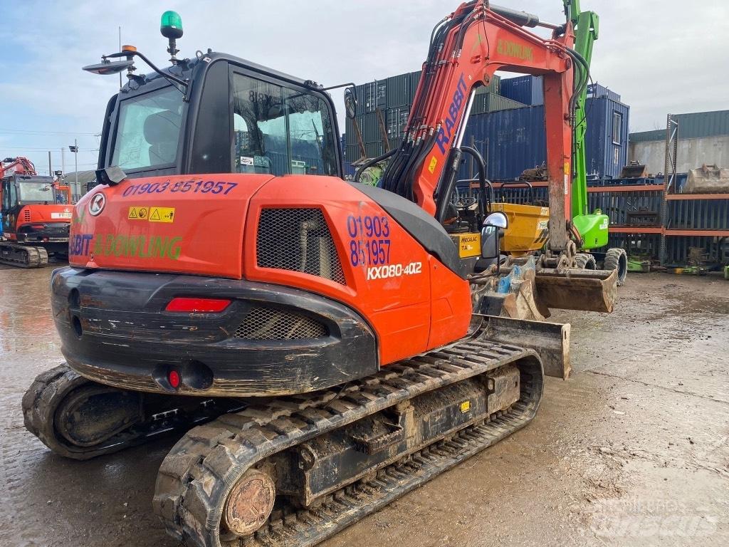 Kubota KX 080-4 Midi bagri 7t – 12t