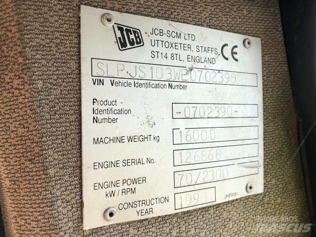 JCB JS 103 FOR PARTS Bagri goseničarji