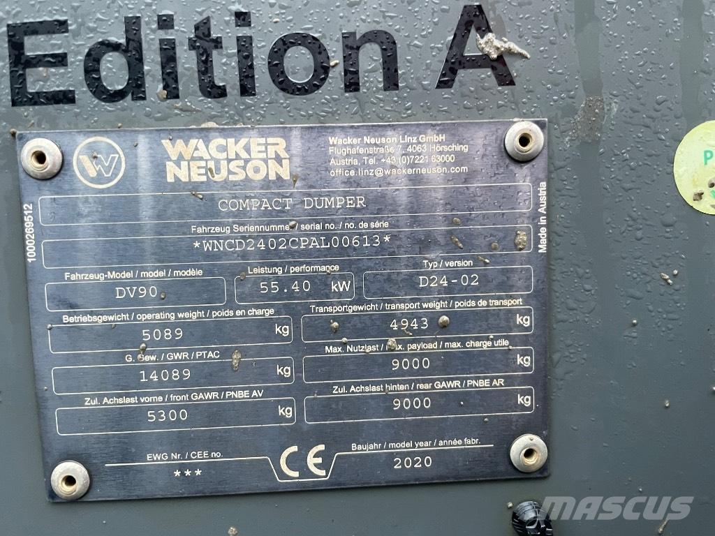 Wacker Neuson DV 90 Ne cestni demperji