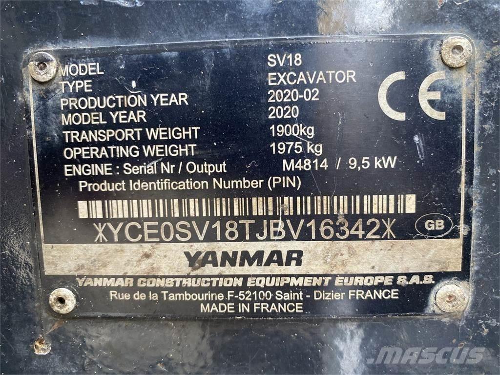 Yanmar SV18 Bagri na kolesih