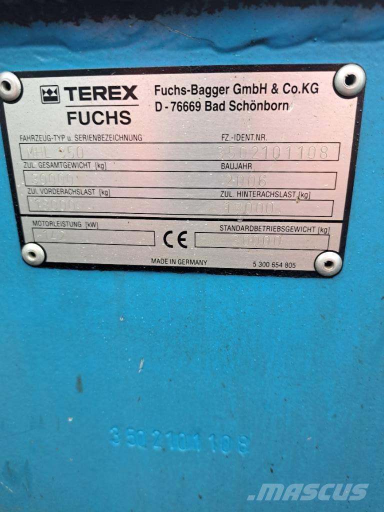 Fuchs MHL 350 Bagri za prekladanje primarnih/sekundarnih surovin